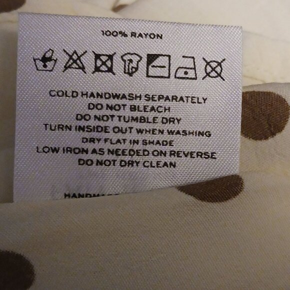 Faithfull The Brand Vanelli Crepe Mini Dress Polka-dot Print Cream/Brown, 6, NWT - Picture 13 of 16